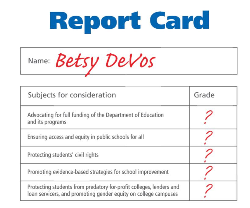 Betsy DeVos' Report Card