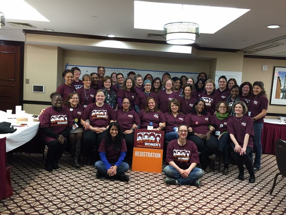 Women's Global Leadership Program participants pose for a picture. 