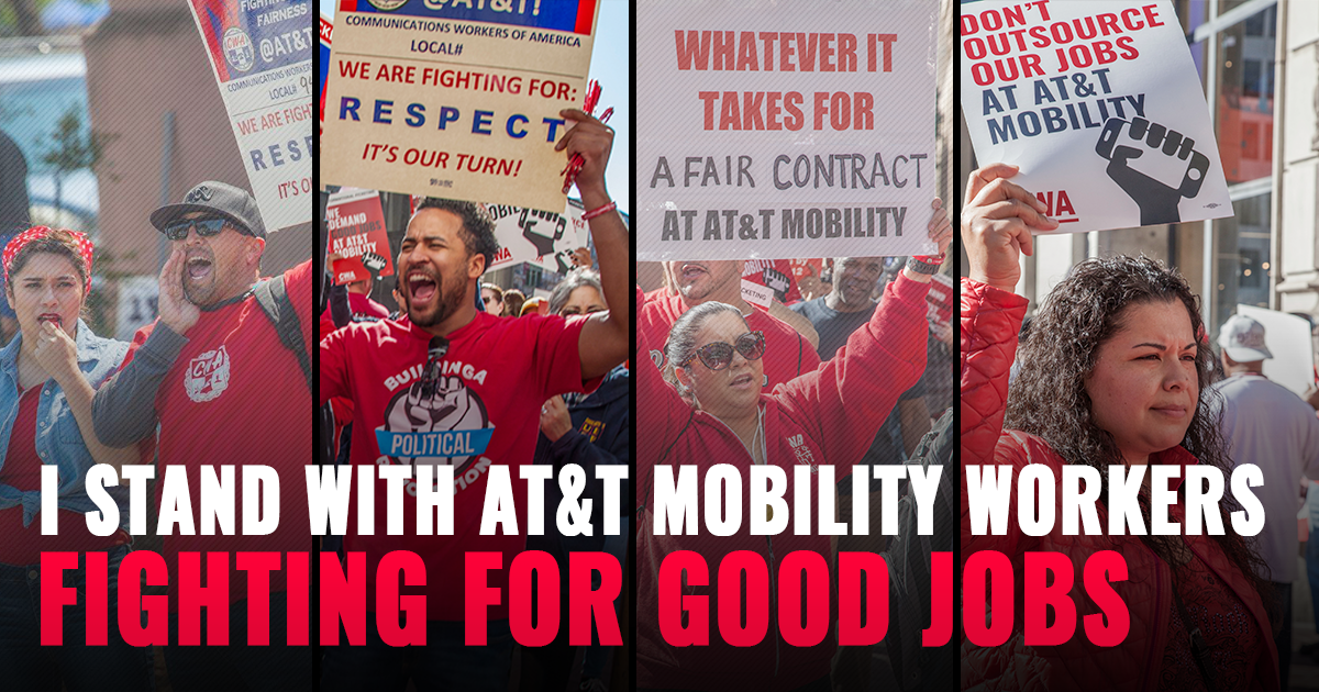 AT&T Workers Fighting For Good Jobs