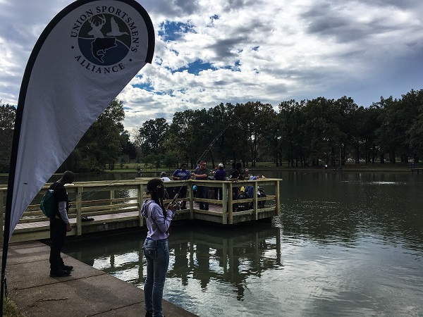 Youth, veterans and seniors received hands-on fishing instruction and assistance provided by USA volunteers at Willmore Park.