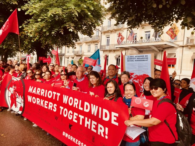 Workers at Marriott
