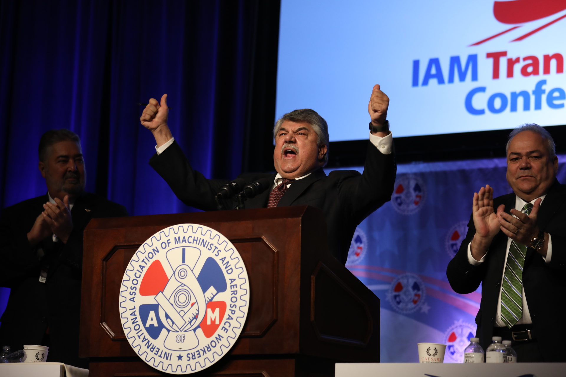 AFL-CIO President Richard Trumka fires up the IAM Transportation Conference. 