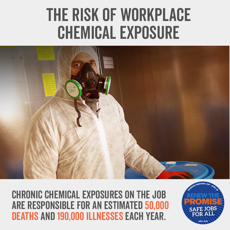 Chronic Chemical Exposures on the Job Are Responsible for an Estimated 50,000 Deaths and 190,000 Illnesses Each Year