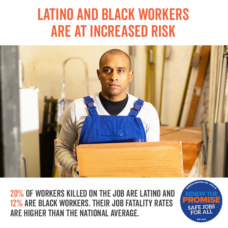 Latino and Black Workers Are at Increased Risk