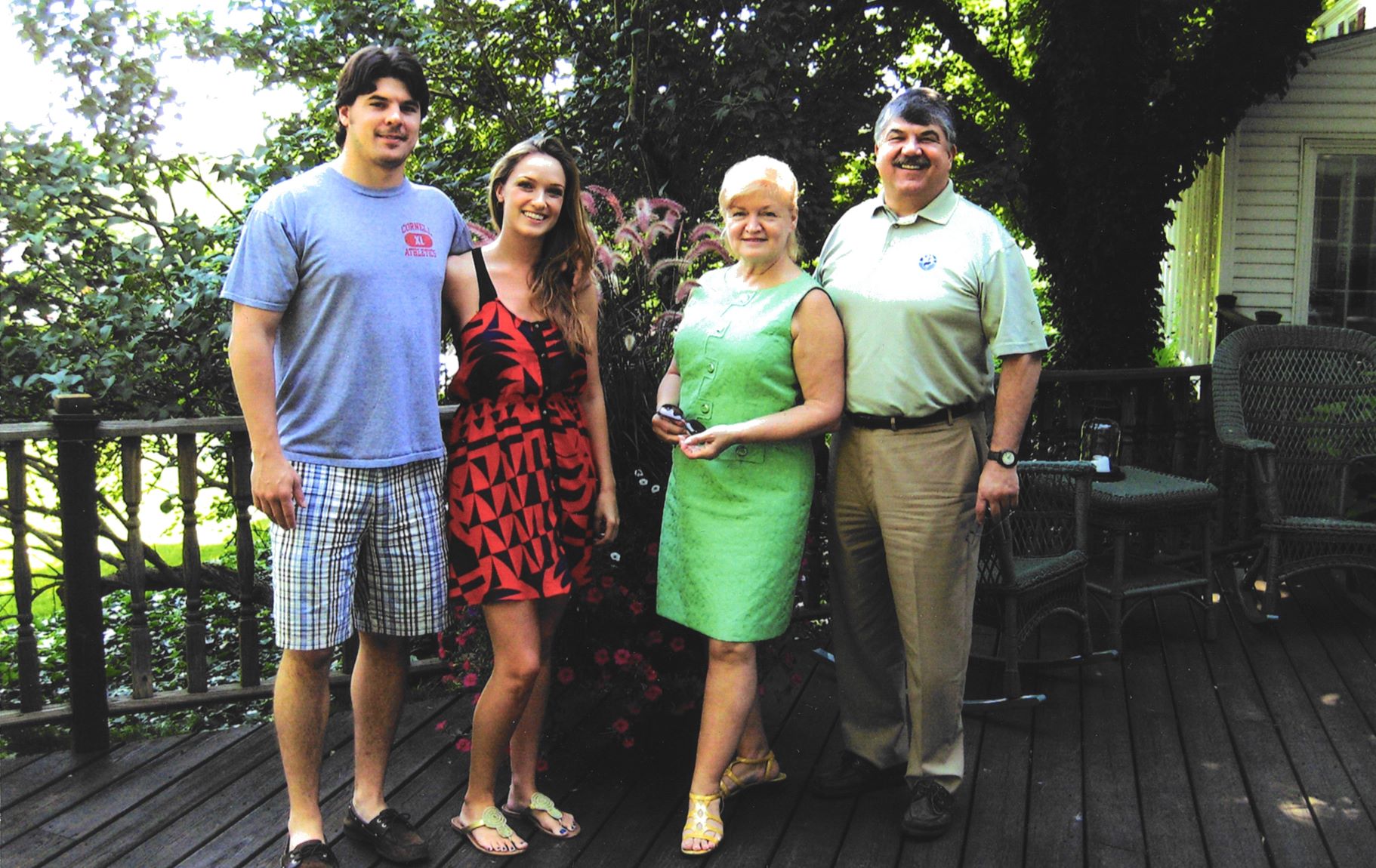 Richard Trumka with his family