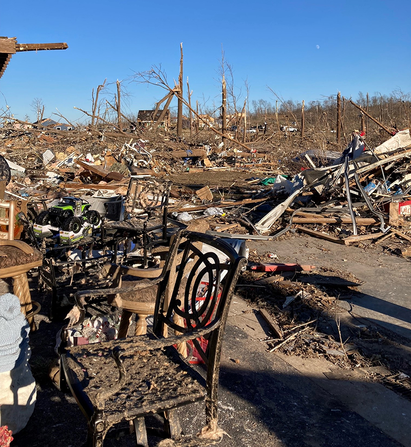 Kentucky tornado damage