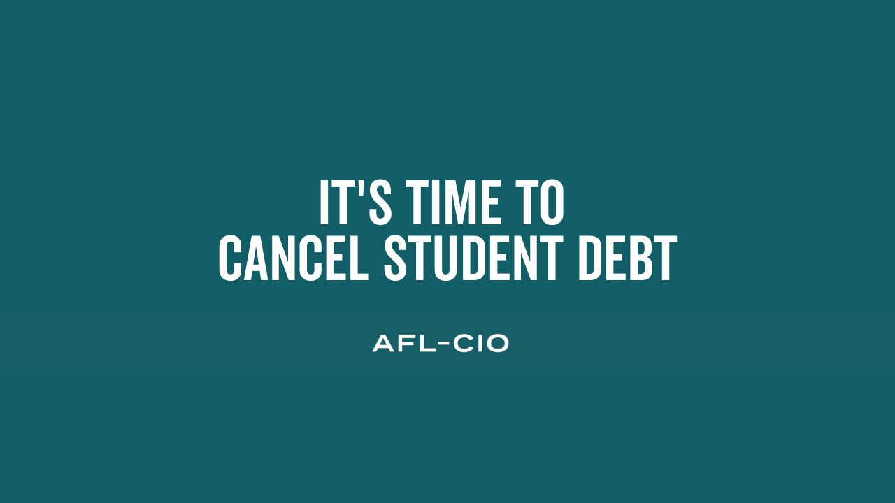 Add Your Name: Cancel, Not Collect, Student Debt