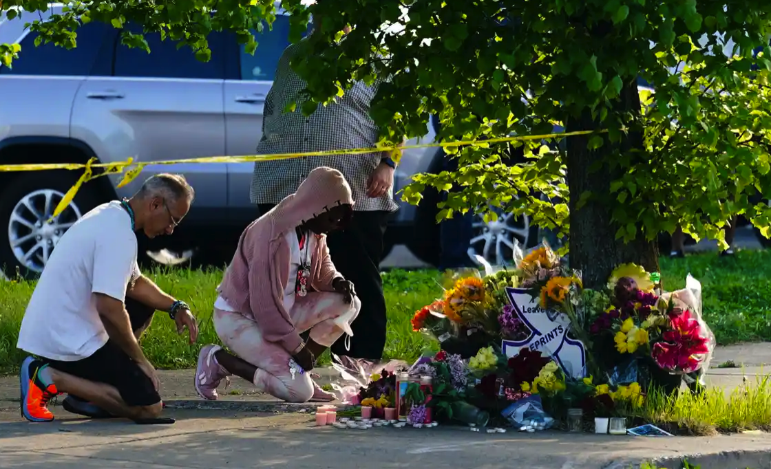 Memorial for the shooting victims in Buffalo