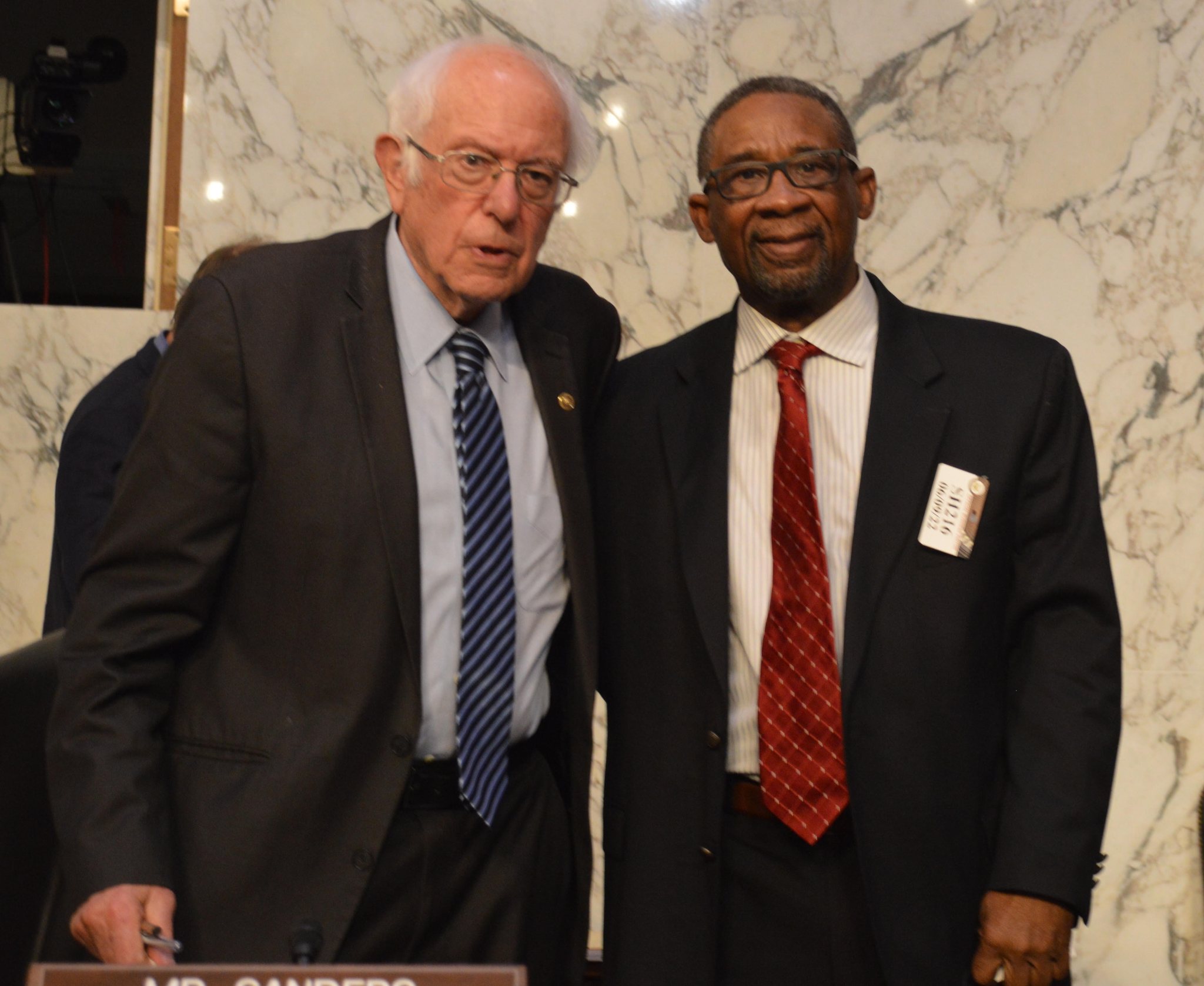 Sen. Sanders and President Roach