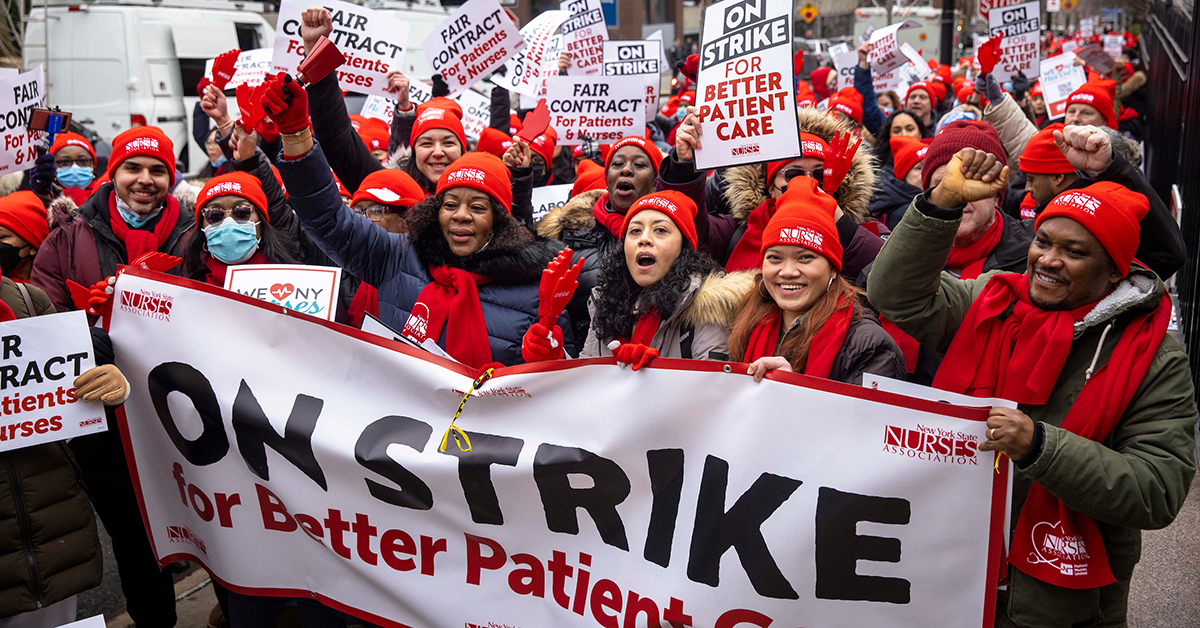 Service + Solidarity Spotlight: More Than 7,000 New York Nurses Go On ...