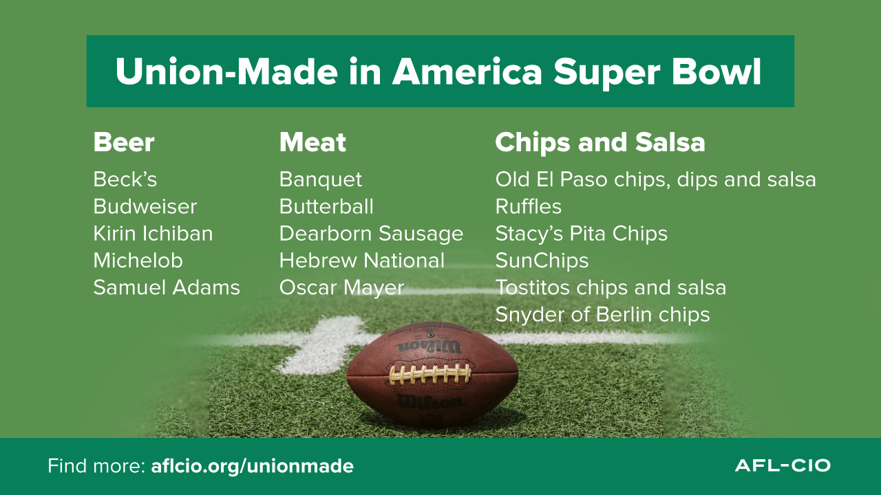 Union-made in America Super Bowl
