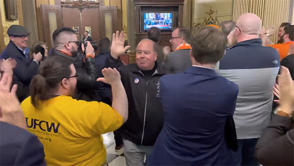 Working people in Michigan celebrate right-to-work repeal