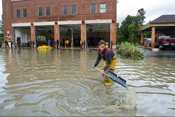 First responders work on flood recovery in Vermont