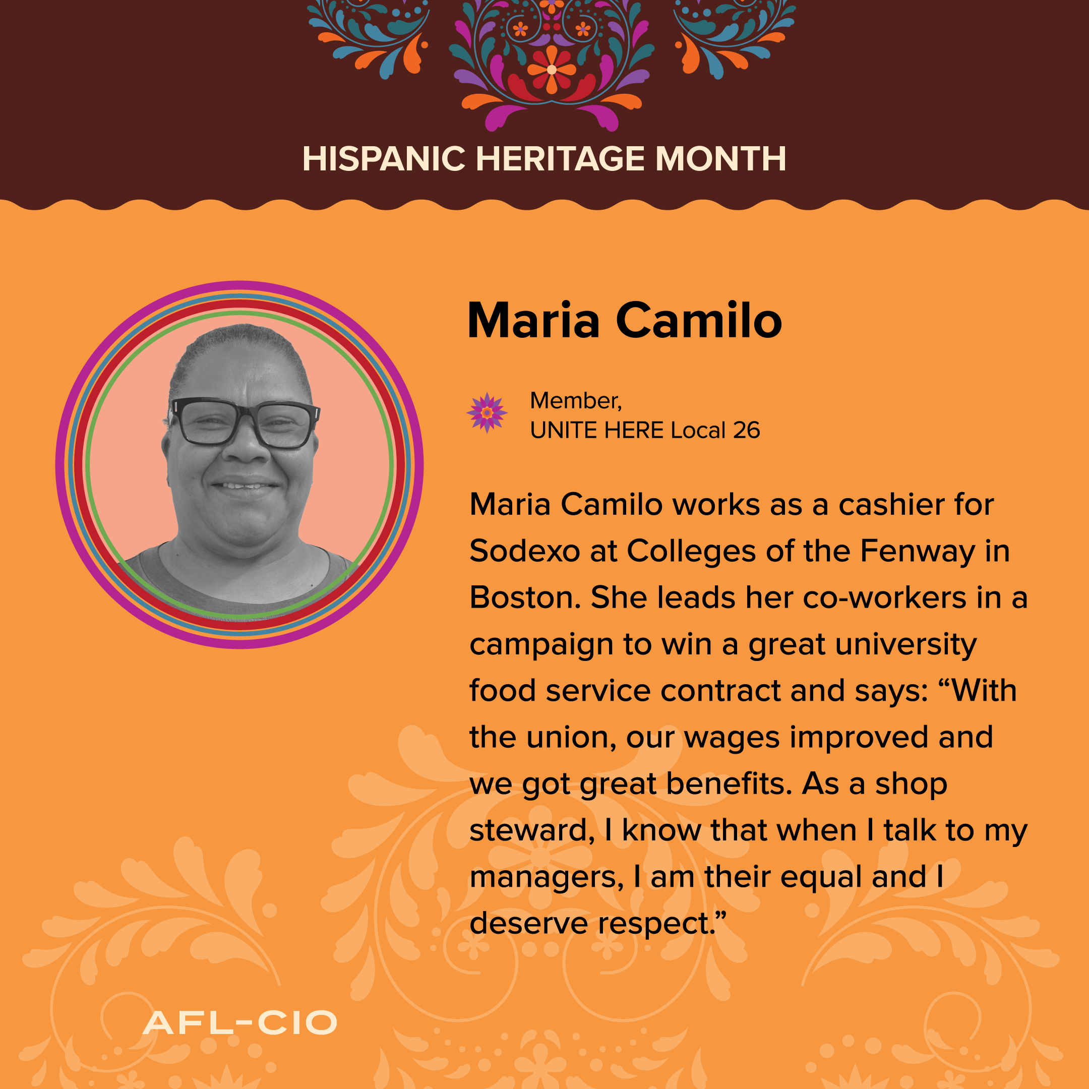 Hispanic Heritage Month Profiles: Maria Camilo
