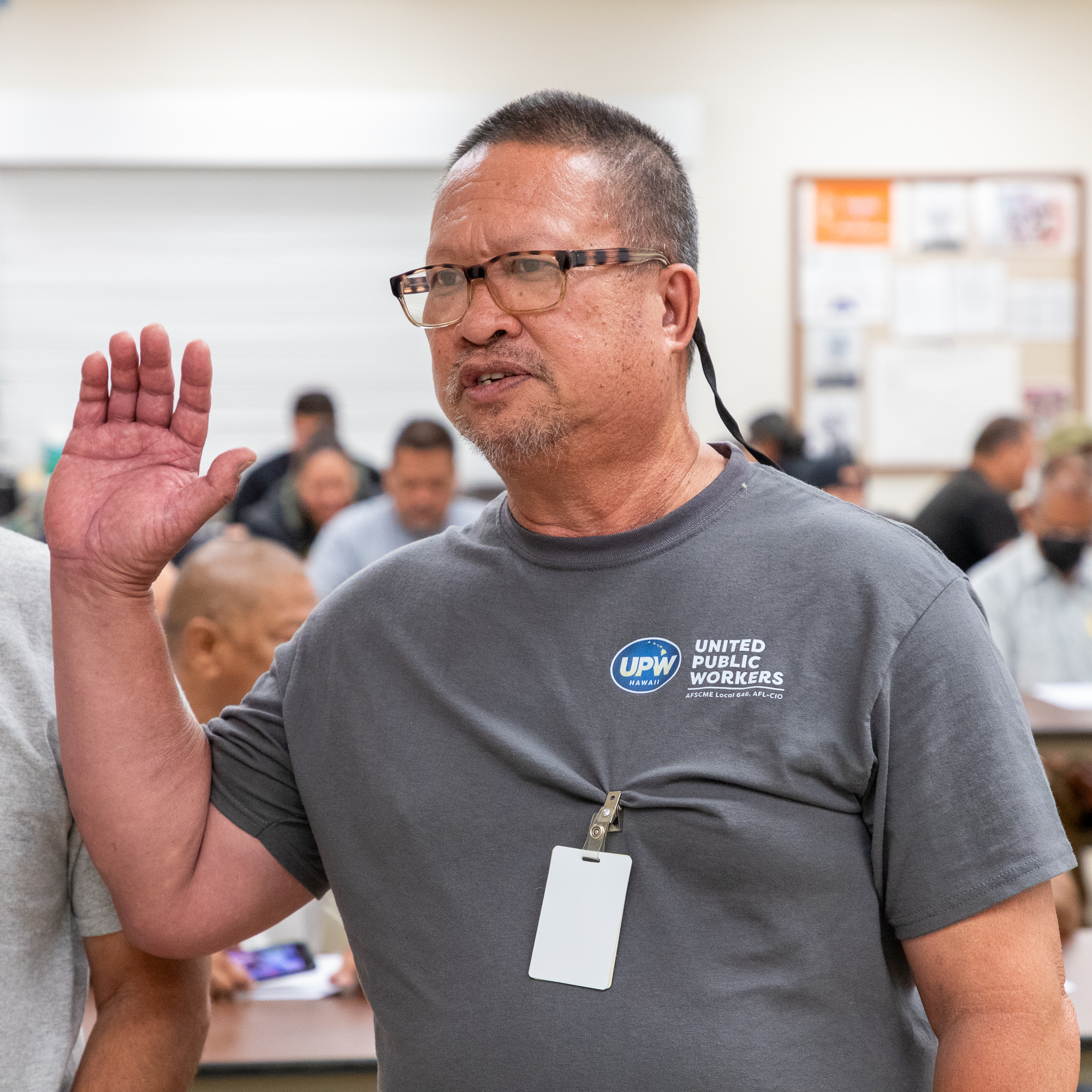 Kevin Ancog of AFSCME